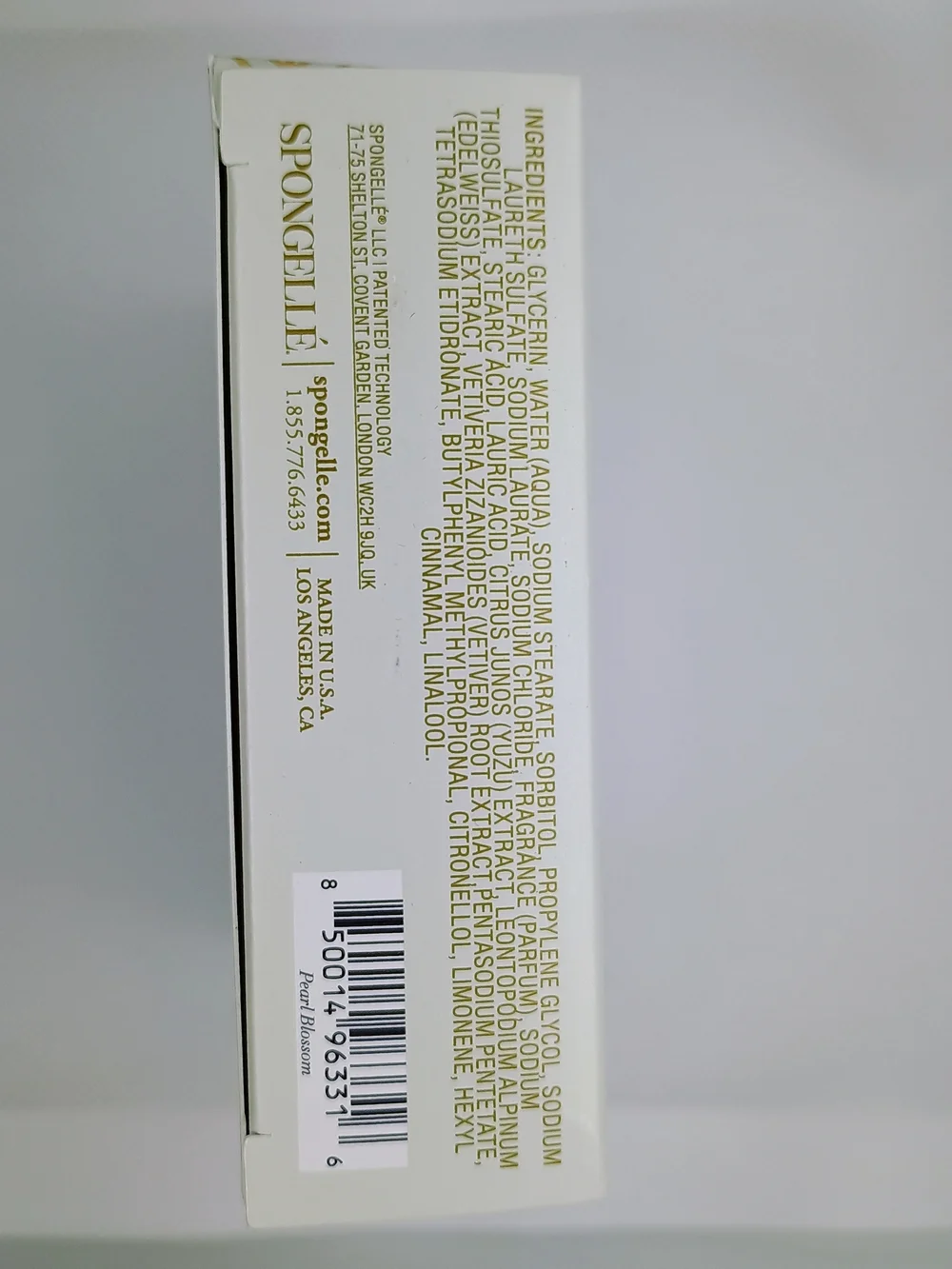 Spongellé Pearl Blossom Body Wash Infused Buffer - White and Gold